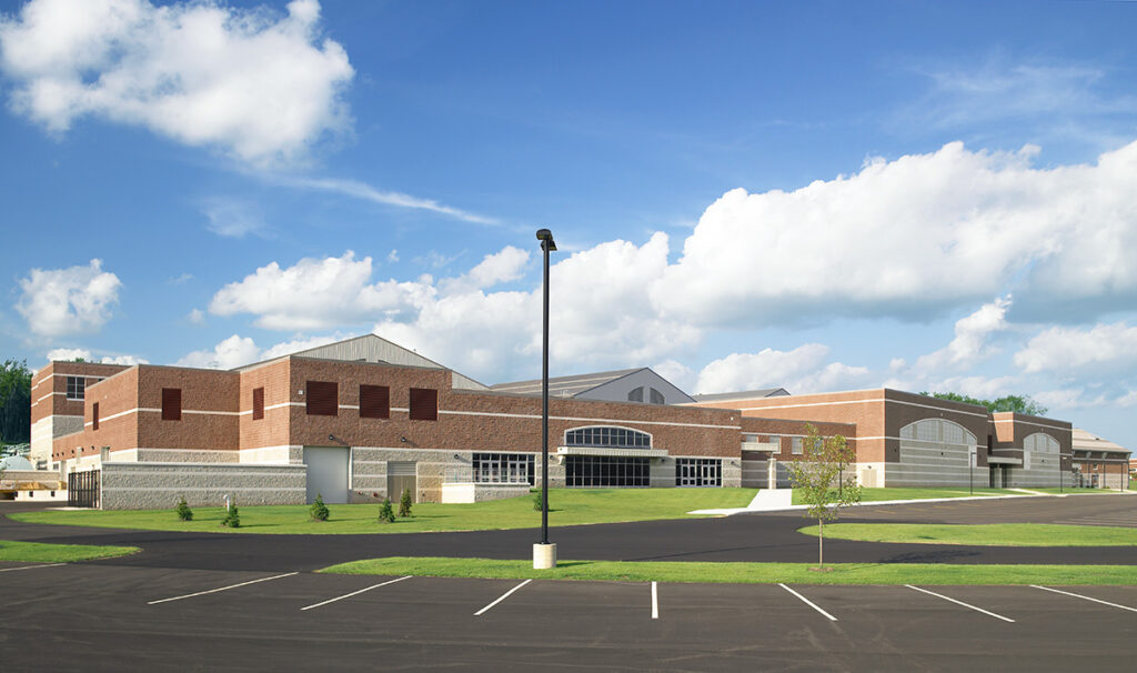 exterior of junior high school