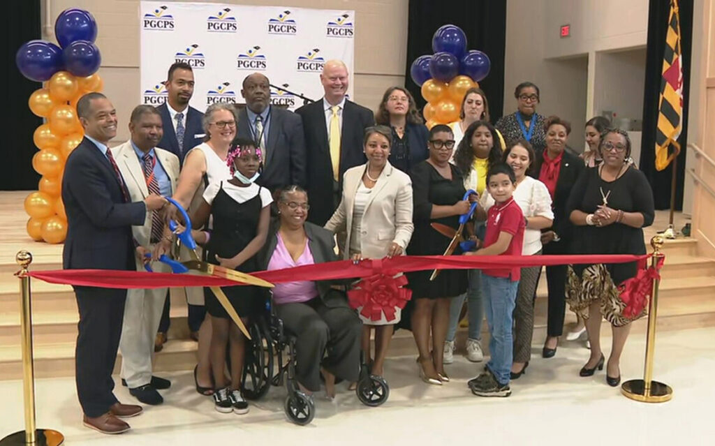 Ribbon Cutting Ceremony Cherokee Lane Elementary School, Prince